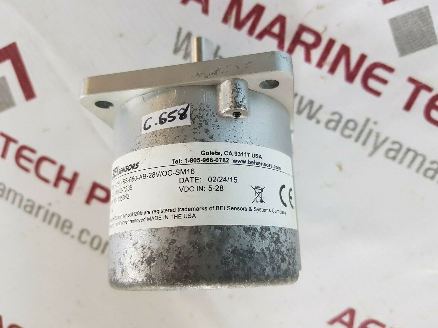 BEI sensor h25d-ss-680-ab-28v/oc-sm16 optical incremental encoder