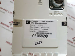 Codan 5700 c-band converter options 2/w/d  42-72v dc 1.1a max