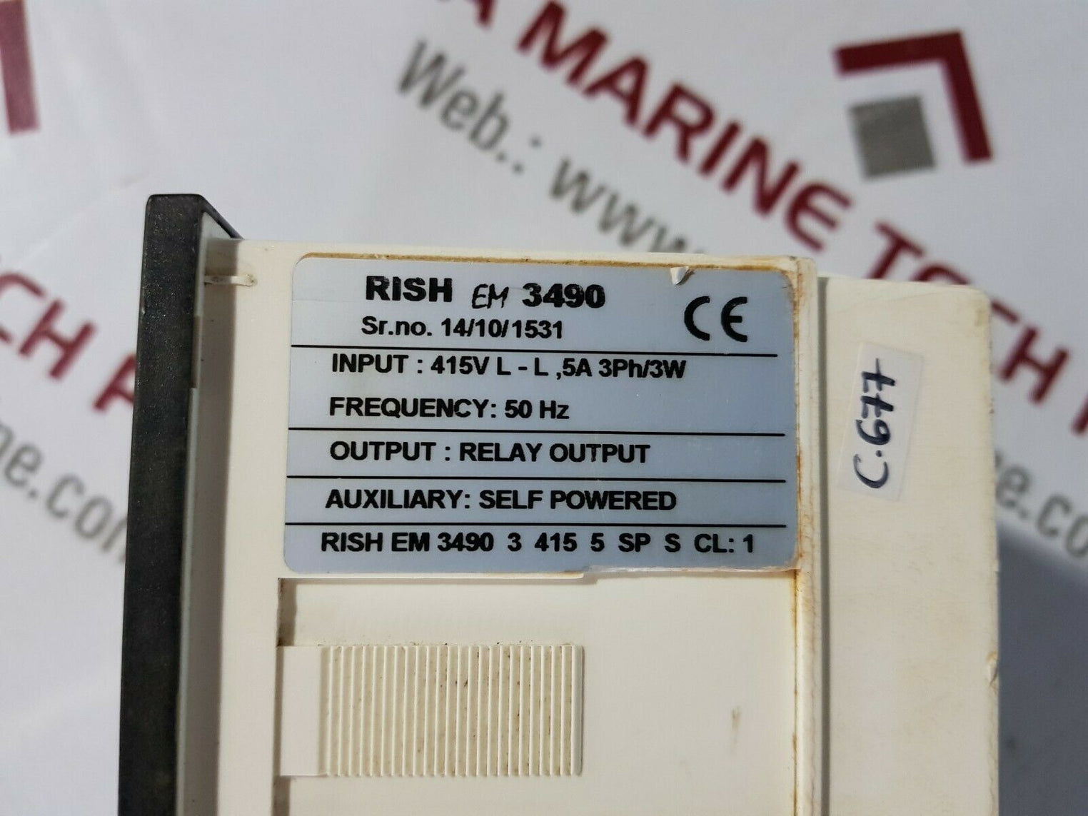 Rishabh rish em 3490 din panel mounted kilowatt hour meter