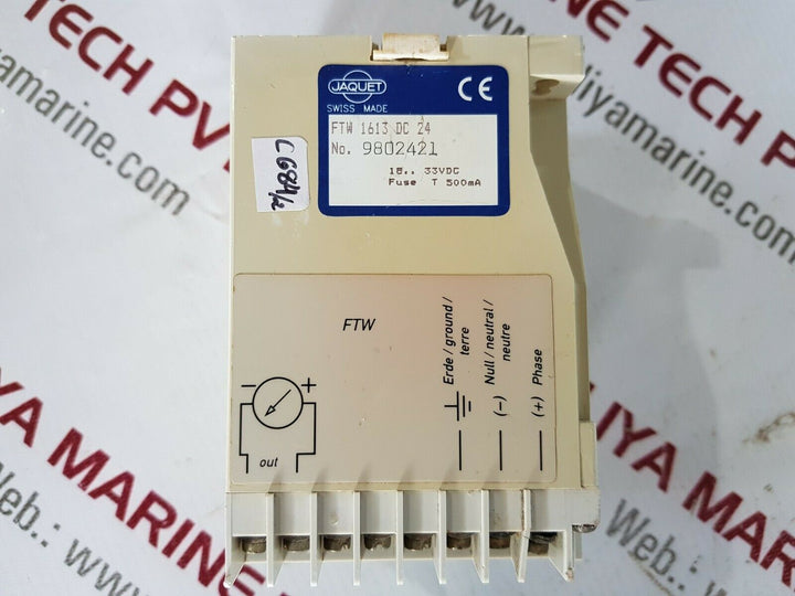 Jaquet ftw 1613 dc24 frequency to current converter