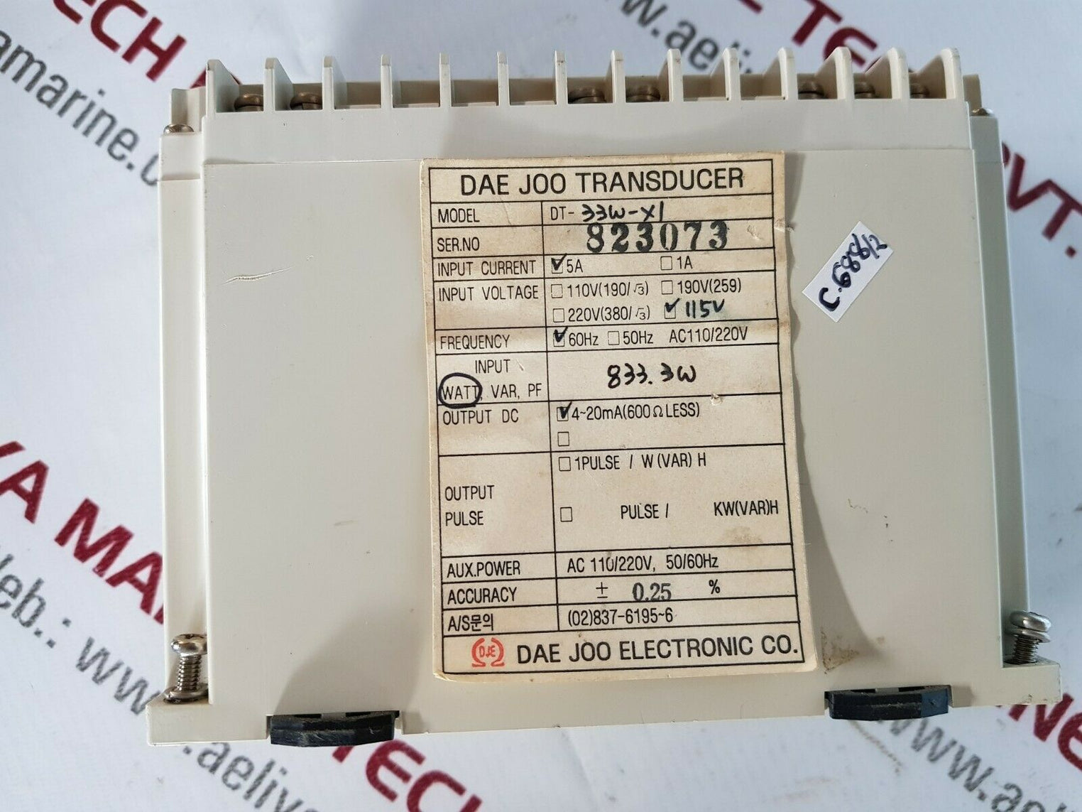 Dae joo dt-33w-x1 transducer