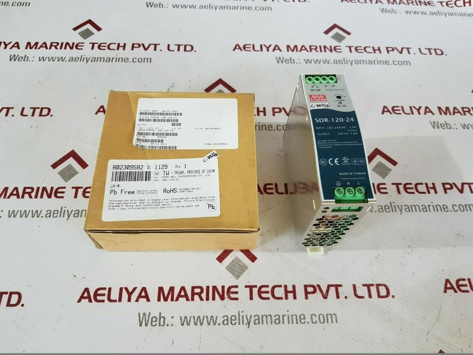 Mean well sdr-120-24 din rail power supply