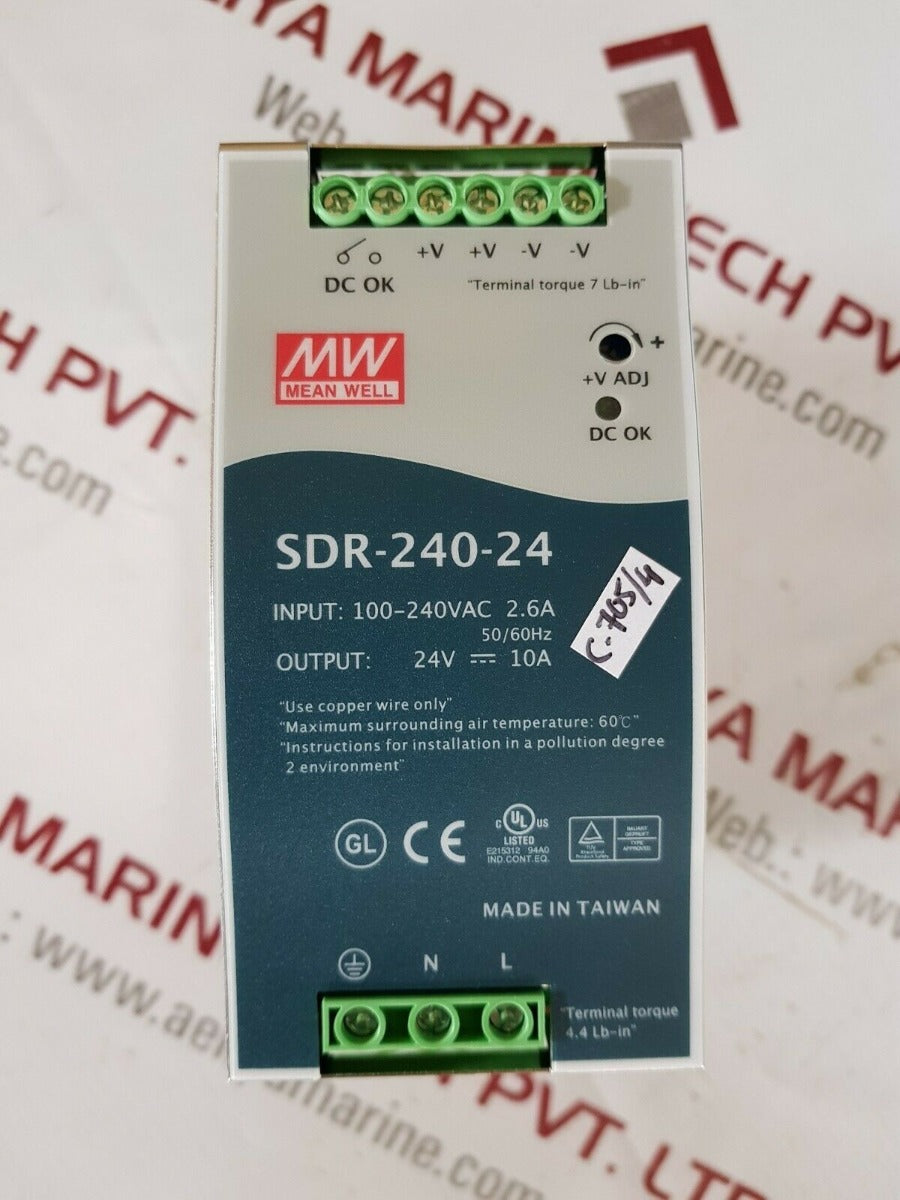 Mean well sdr-240-24 power supply
