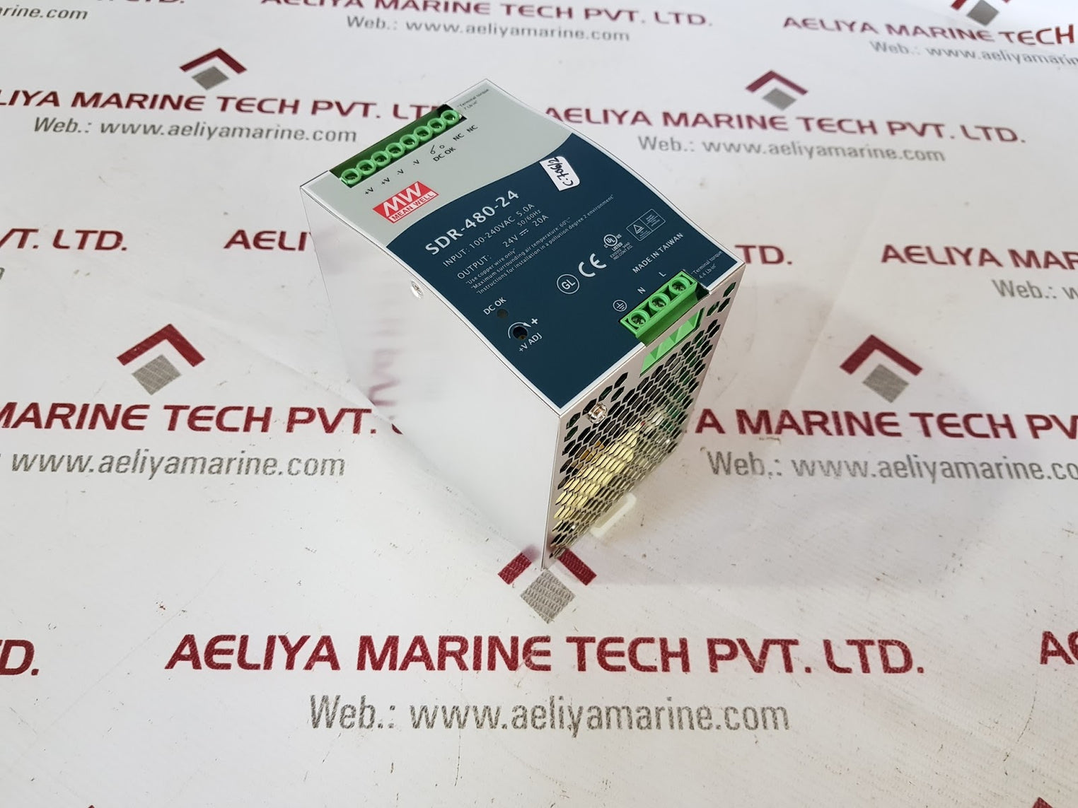 mean well sdr-480-24 din rail power supply