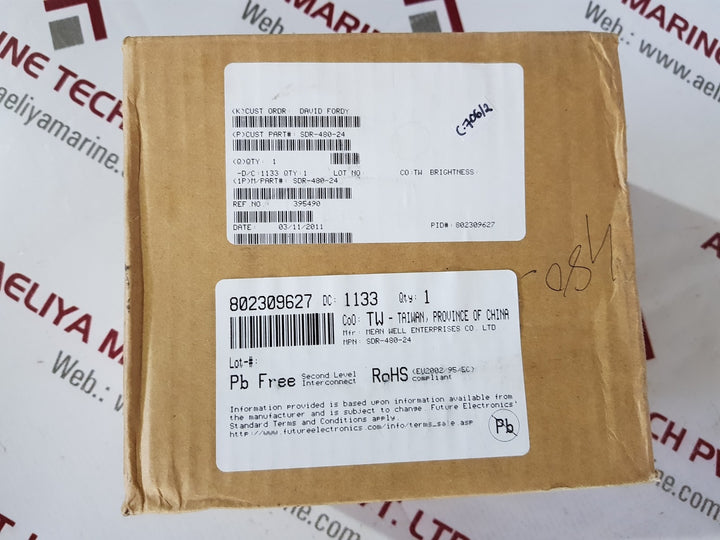 mean well sdr-480-24 din rail power supply