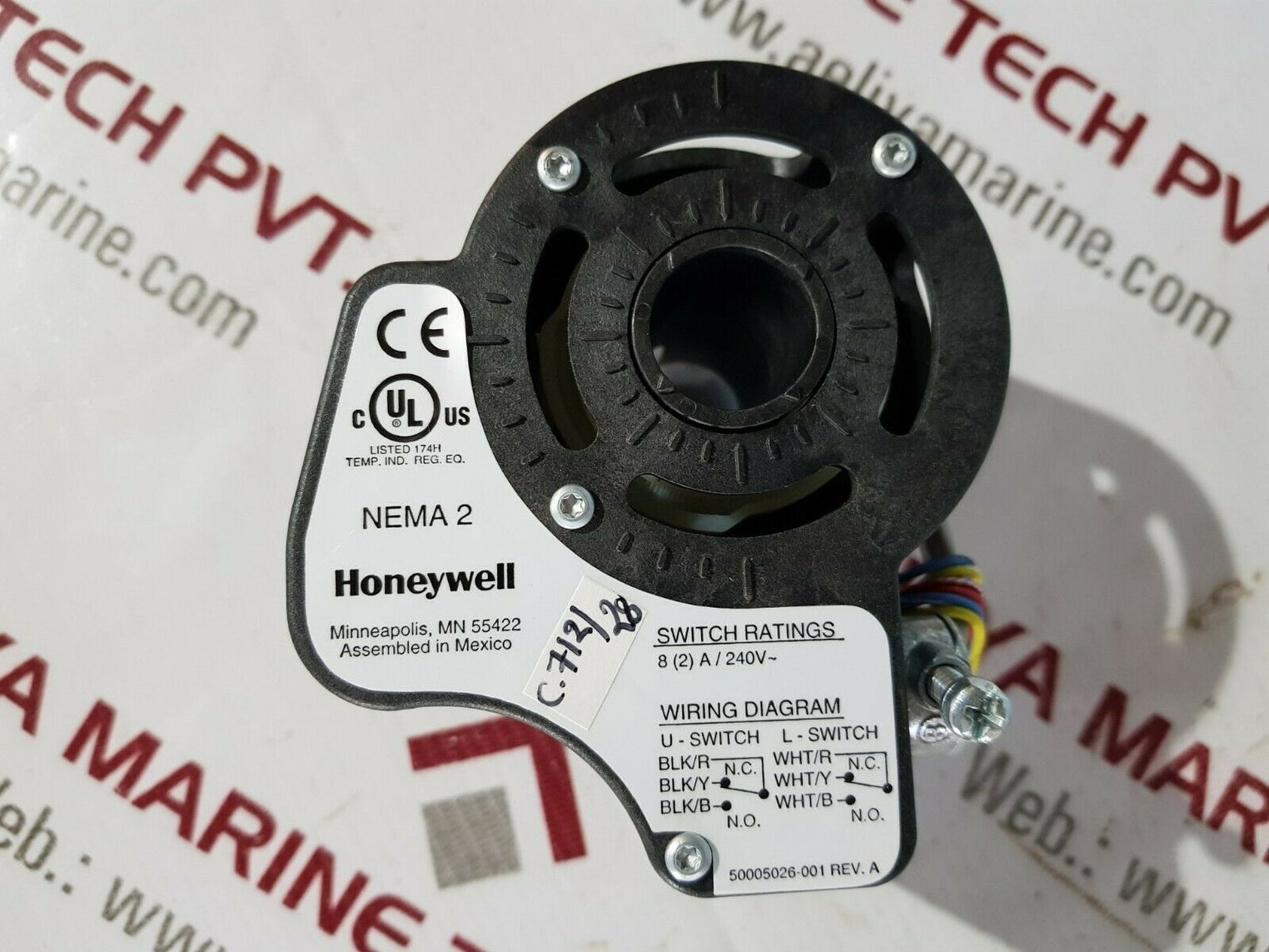 Honeywell 32003532-005 auxiliary switch package for high voltage circuits