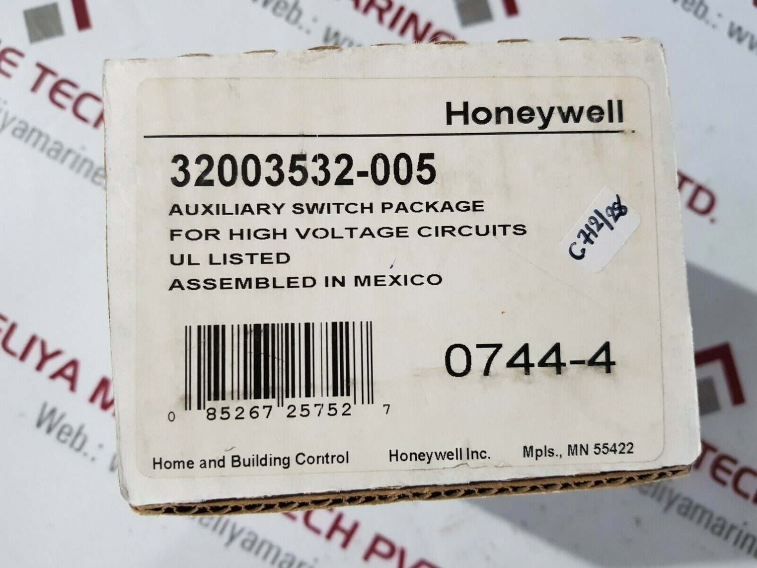 Honeywell 32003532-005 auxiliary switch package for high voltage circuits