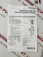 Honeywell 32003532-005 auxiliary switch package for high voltage circuits