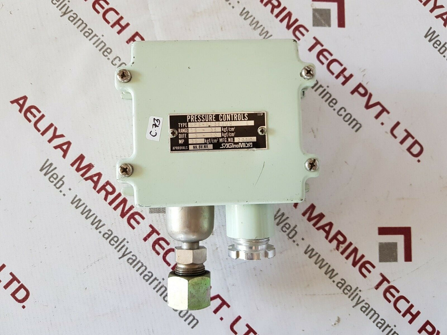 Saginomiya sps-h1 35wuq pressure controls