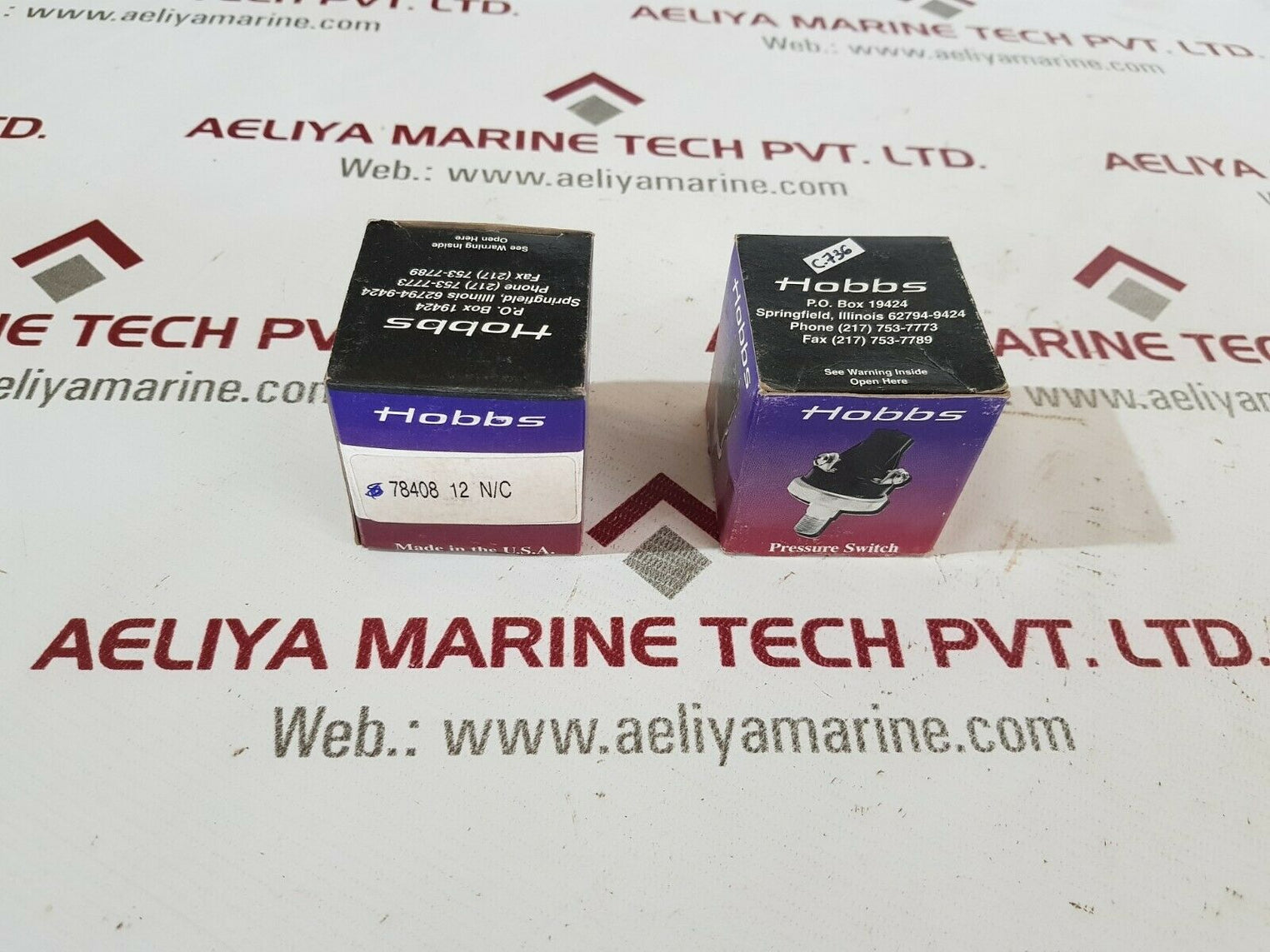 Hobbs pressure switch 78408 12 n/c