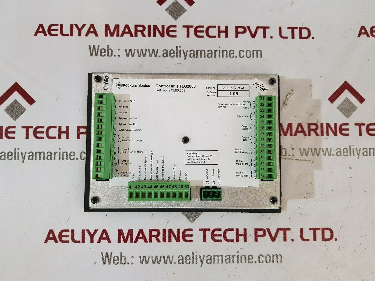 Kockum sonics tlg2000 control unit controller