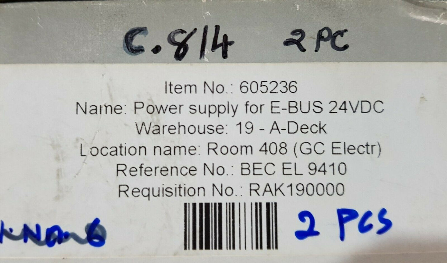 Beckhoff es9410 power supply terminal