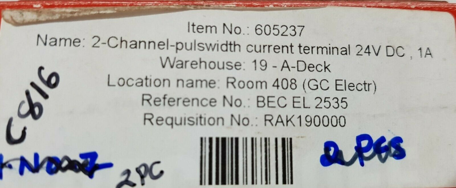 Beckhoff el2535 2-channel pulse