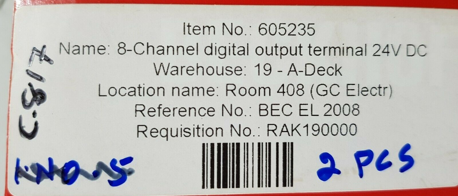 Beckhoff es2008 8 x digital output module