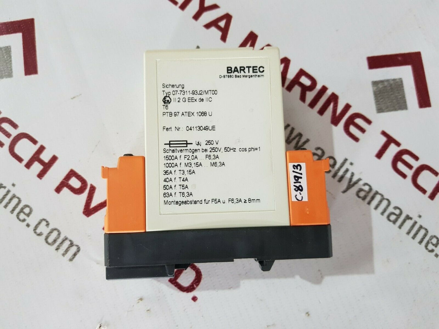 Bartec 07-7311-93J2/Mt00 Relay 250V