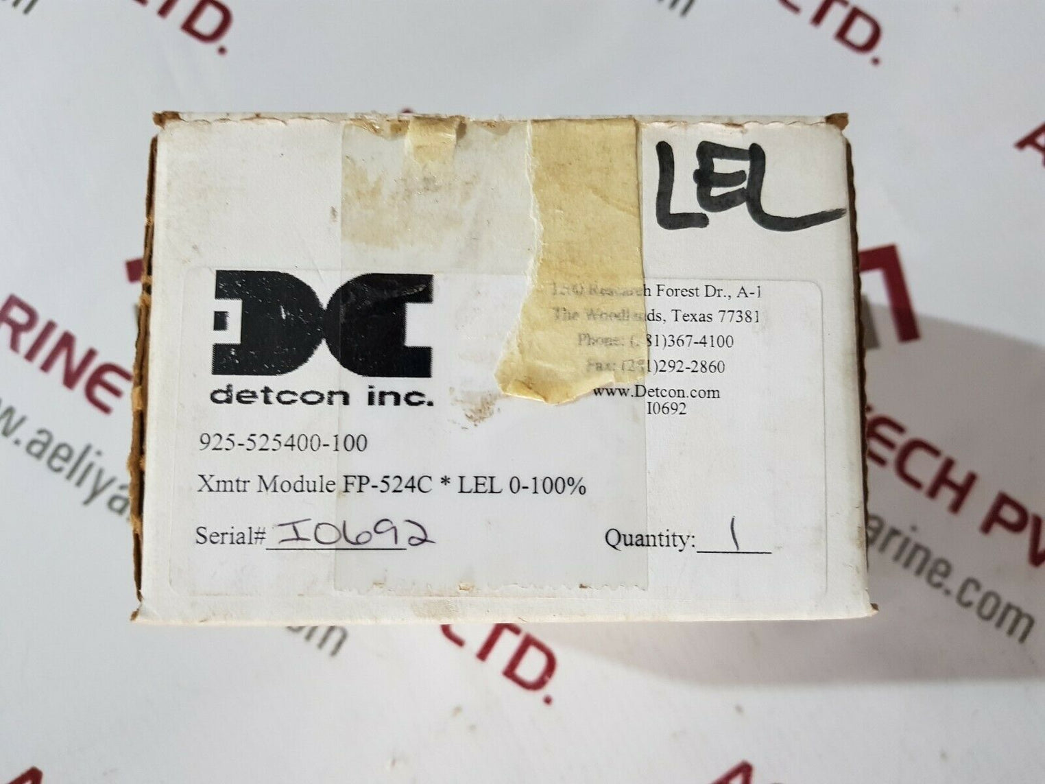 Detcon fp-524c microsafe lel gas sensor