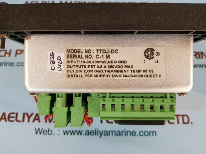 Murphy ttdj-dc digital fault annunciator