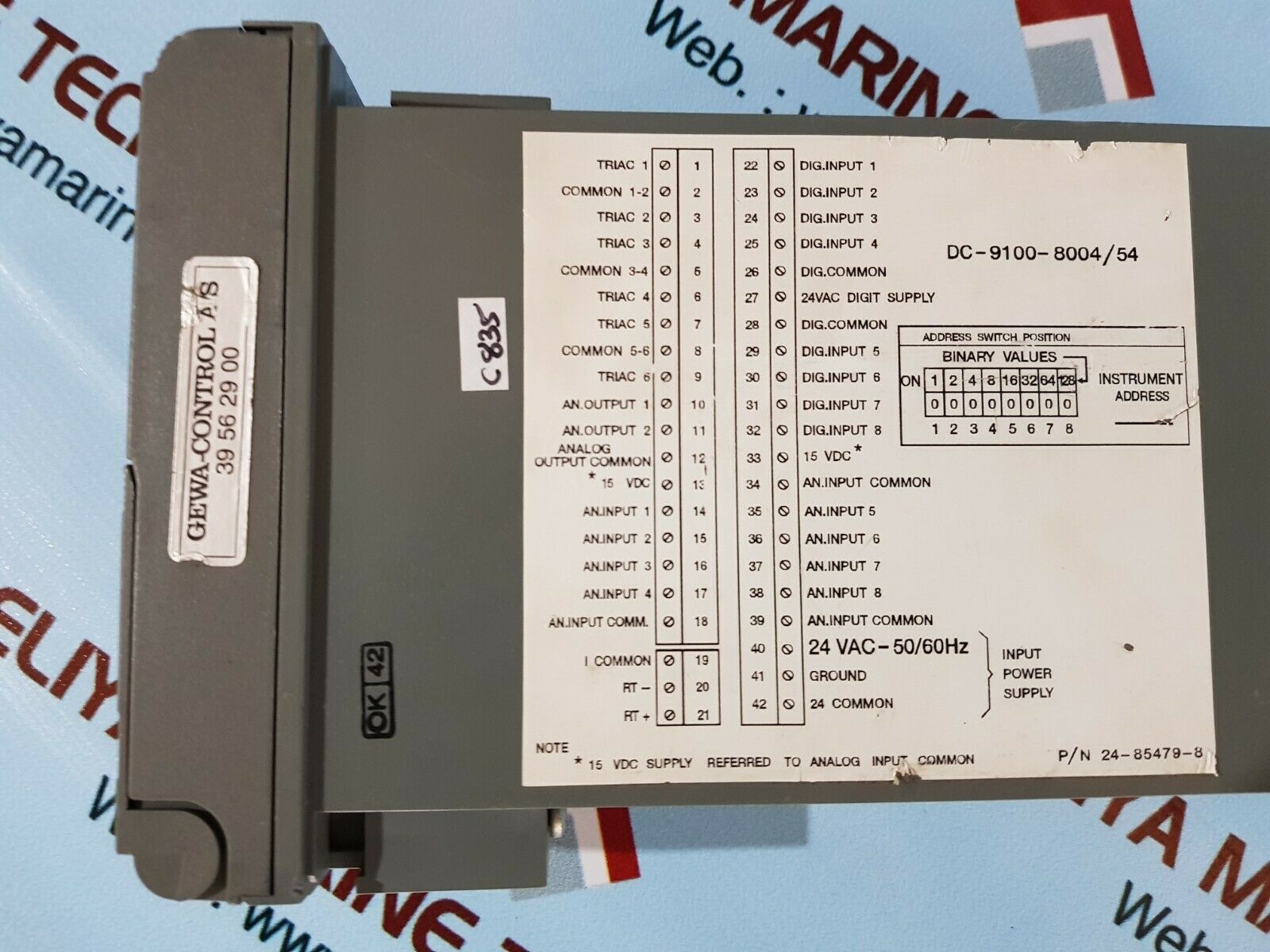 Johnson controls dc-9100-8004/54 temperature controller