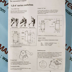 Honeywell 8ls1-4c limit switch