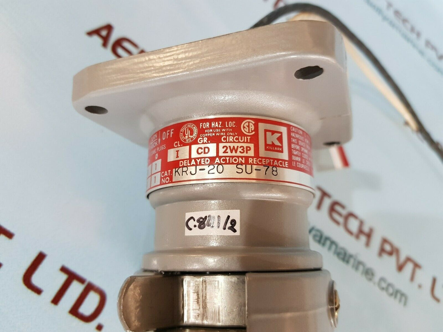 Hubbell killark krj-20 su-78 receptacle pin/sleeve 20amp115/230vac