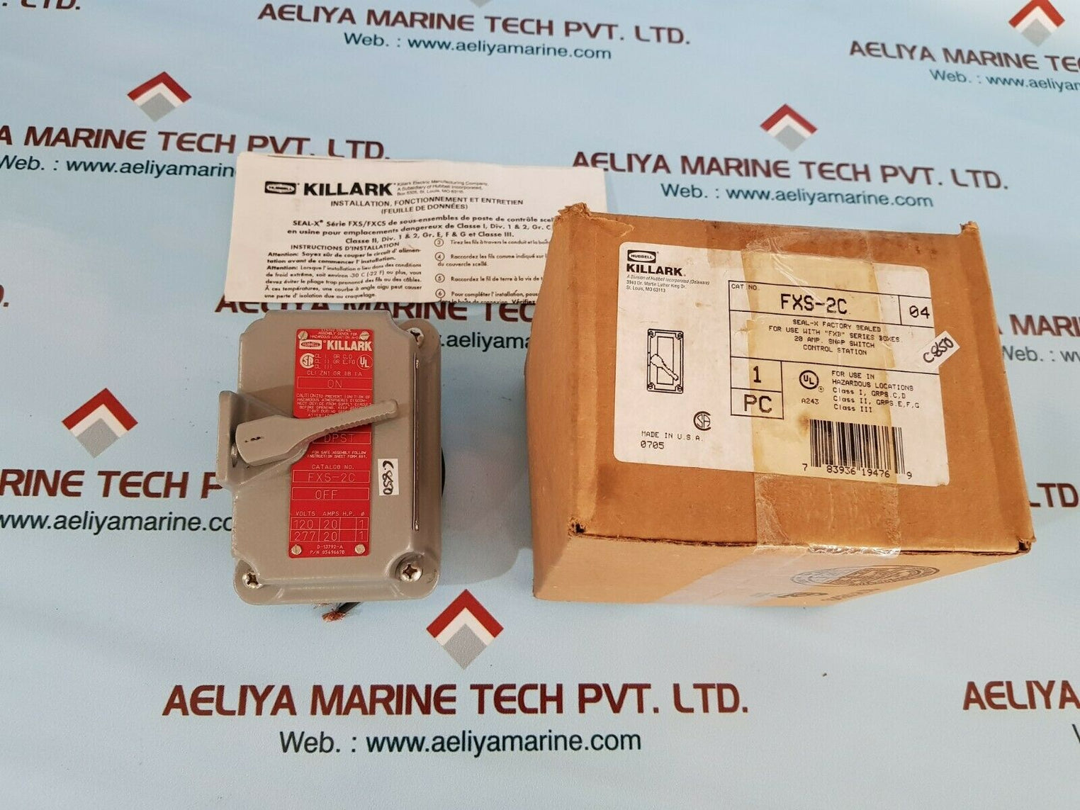 Hubbell Killark fxs-2c seal-x factory sealed tumbler switch controls