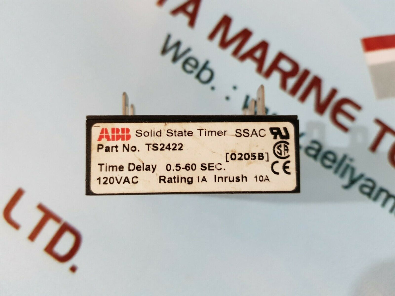 Abb ssac ts2422 solid-state timer 0.5-60 sec.