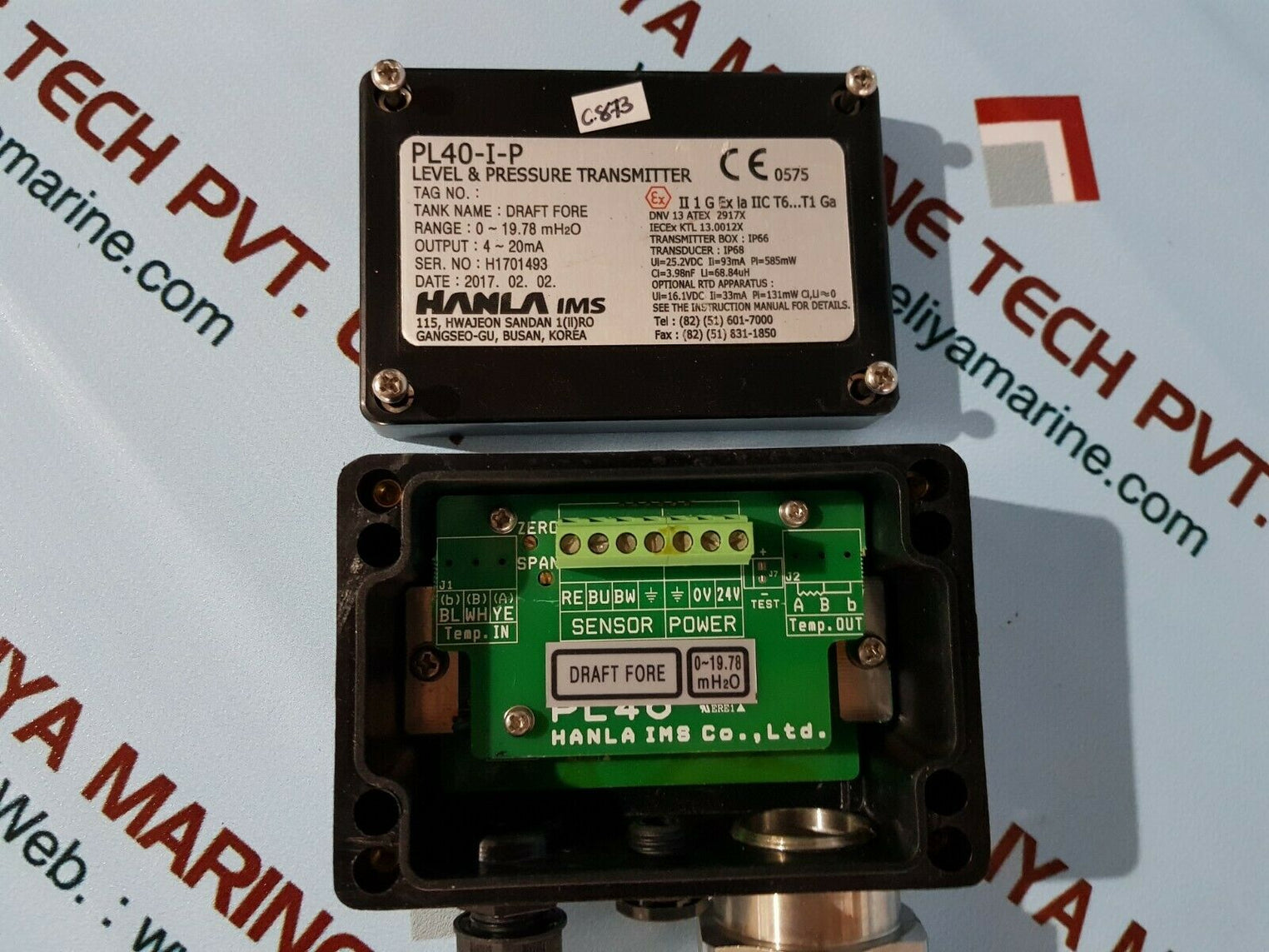 Hanla ims pl40-i-p level & pressure transmitter range 0~19.78 mh2o