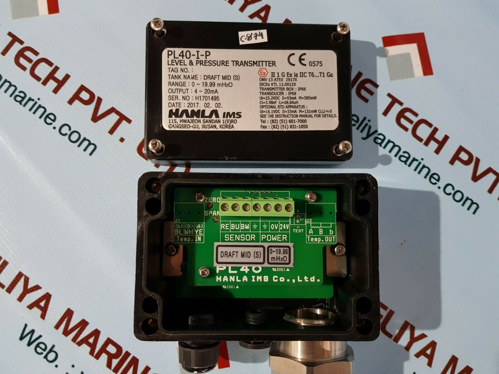 Hanla ims pl40-i-p level & pressure transmitter range0~19.99mh2o