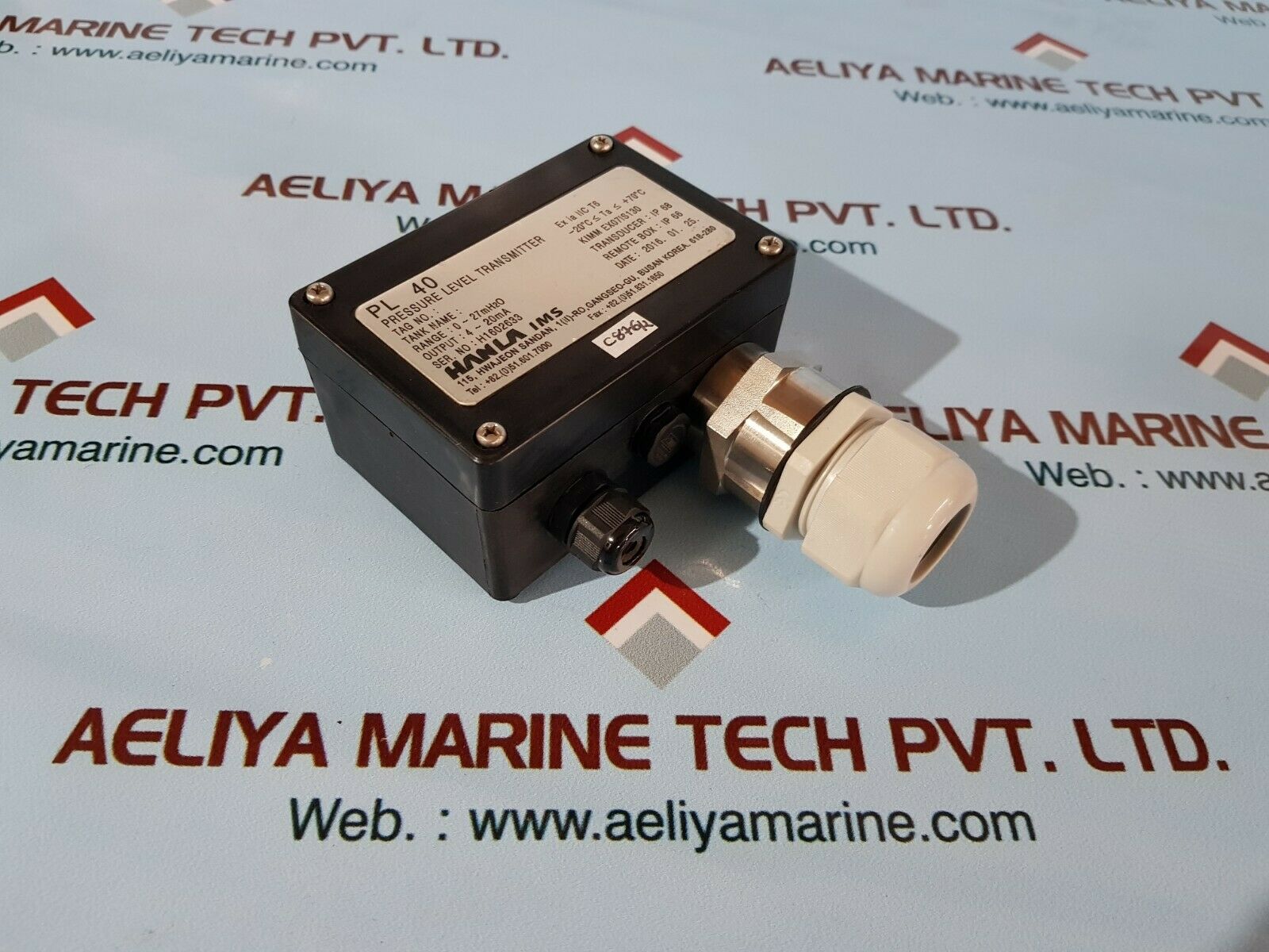 Hanla ims pl40 pressure level transmitter range 0~27mh2o