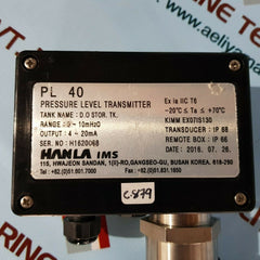 Hanla ims pl 40 pressure level transmitter range 0~10mh2o