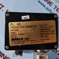 Hanla ims pl 40 pressure level transmitter range 0-19.99mh20