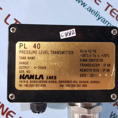 Hanla ims pl 40 pressure level transmitter range 0-16.9mh20