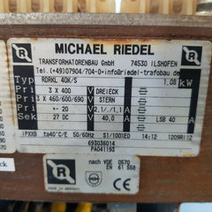Michael riedel rdrkl 40k/s transformer