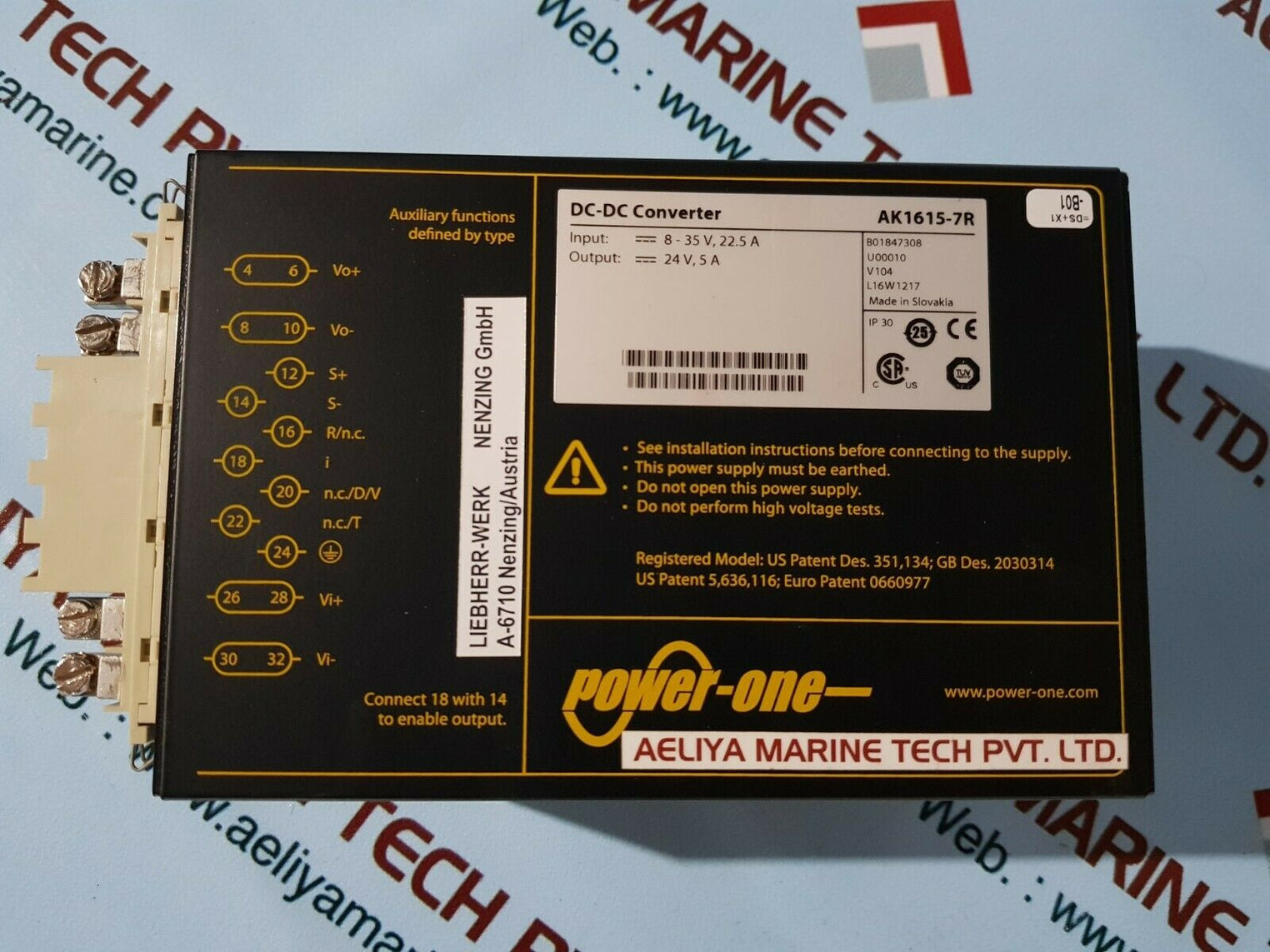 Power-one ak1615-7r dc-dc converter used