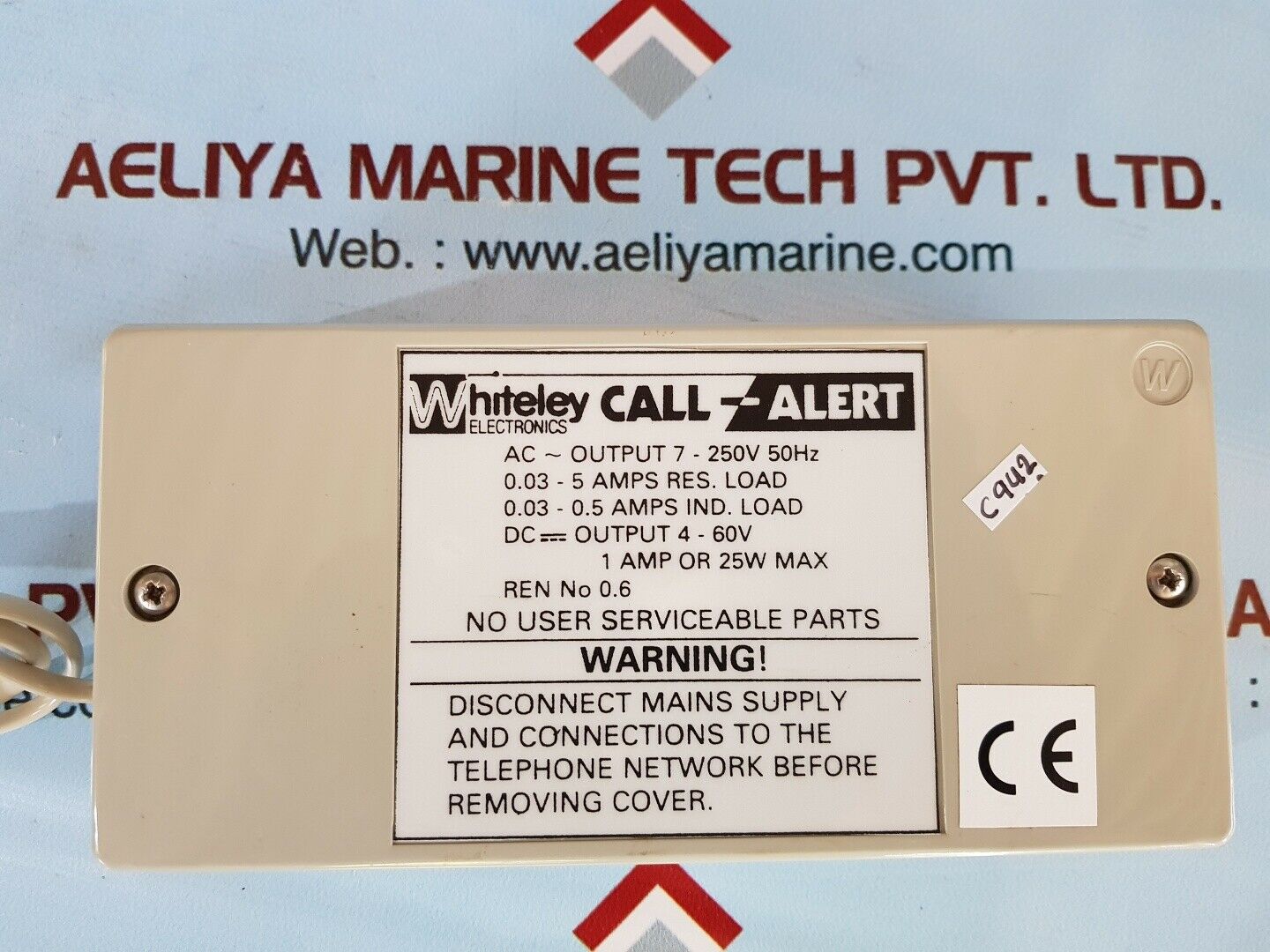 whiteley electronics call-alert ac out 7-250v 50hz dc out 4-60v