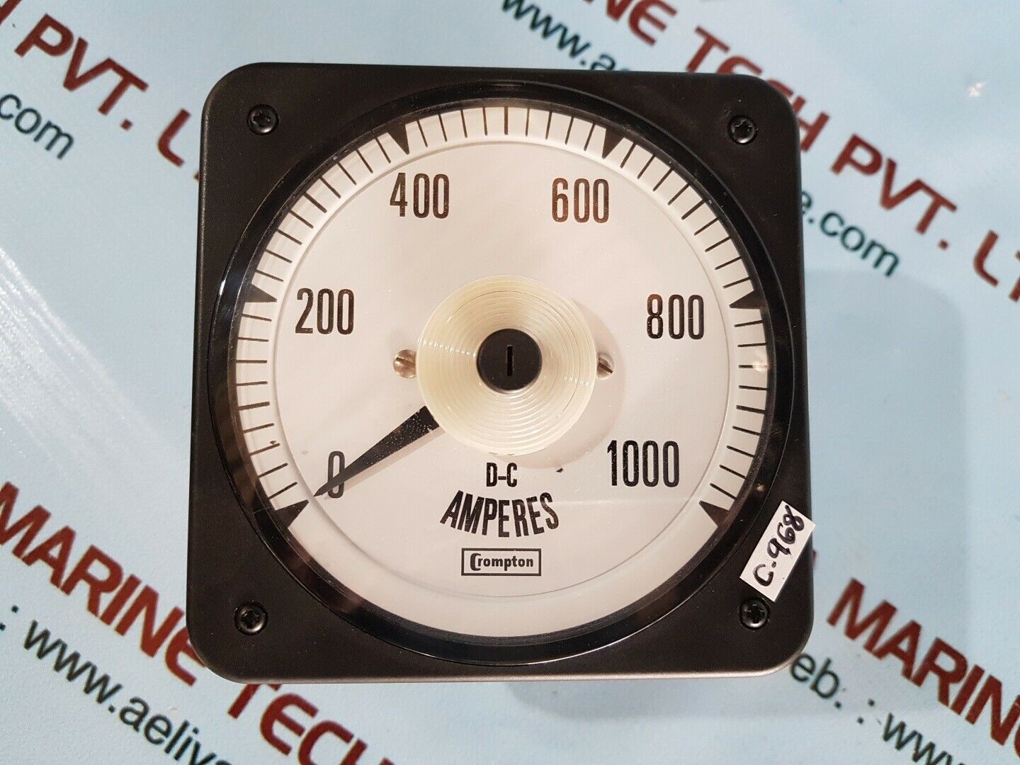 Crompton 00705vamt/4 d-c Amperes panel meter