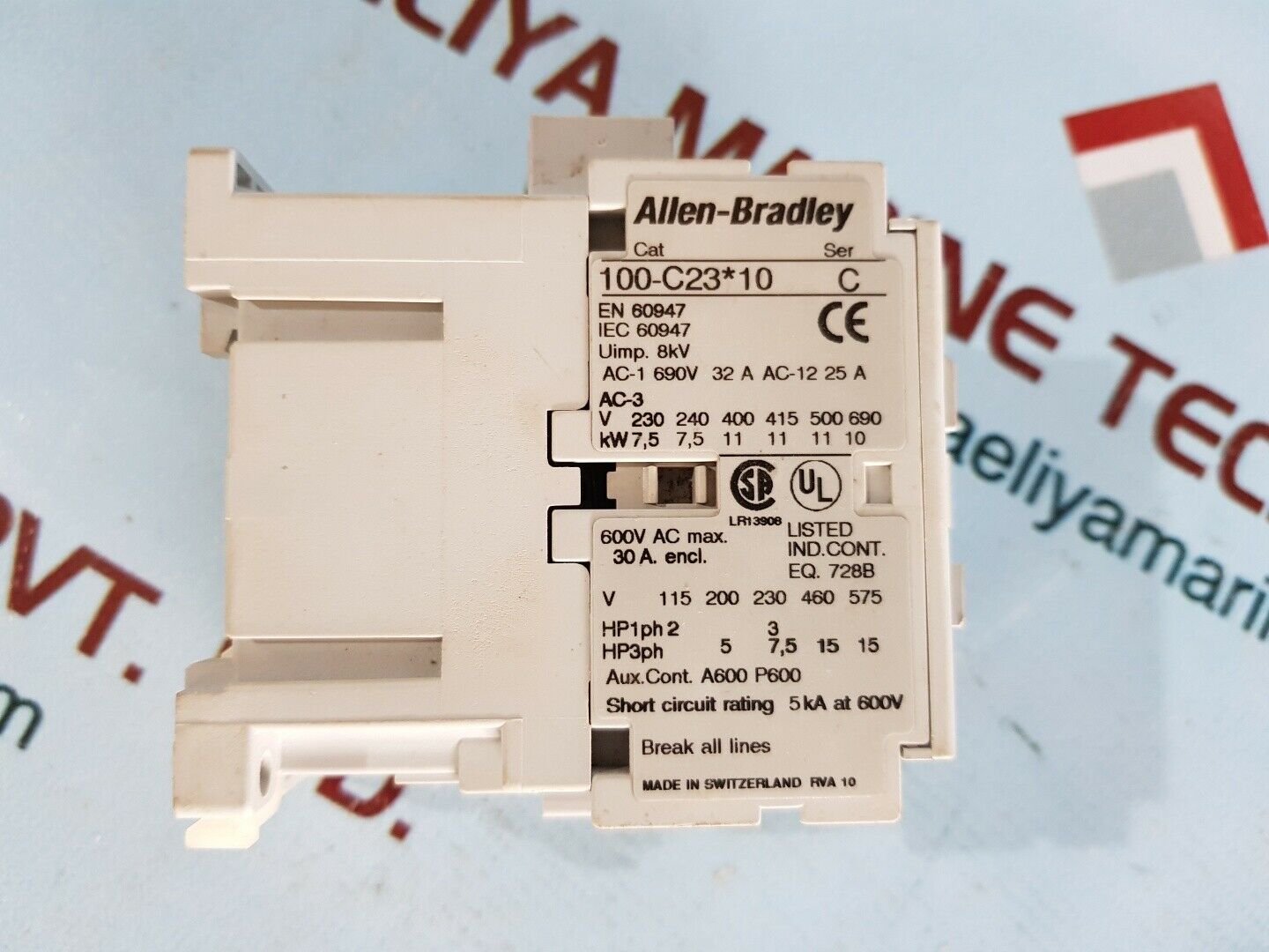Allen-bradley 100-c23*10 ser c contactor