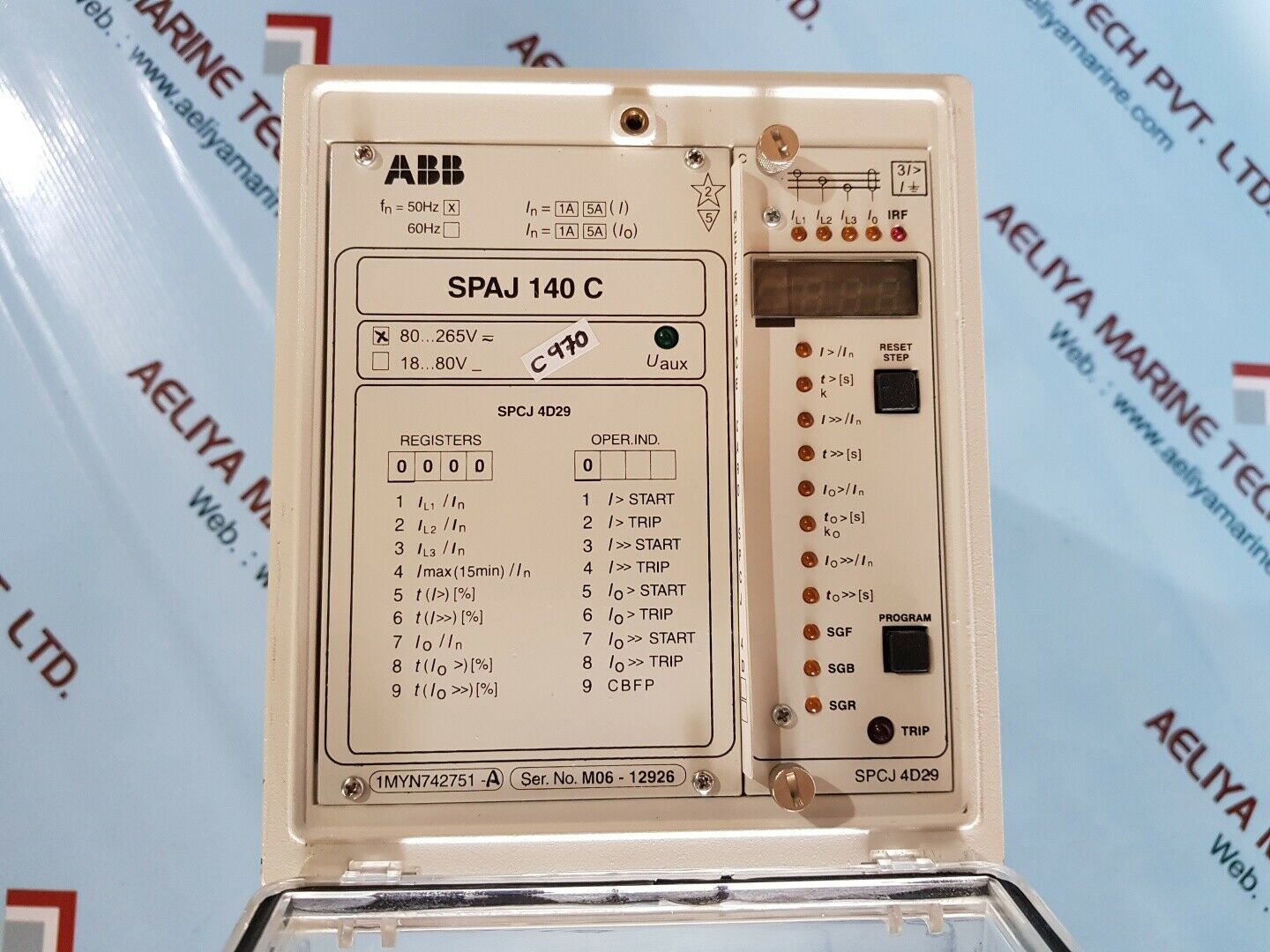 Abb spaj140c over-current and earth-fault relay