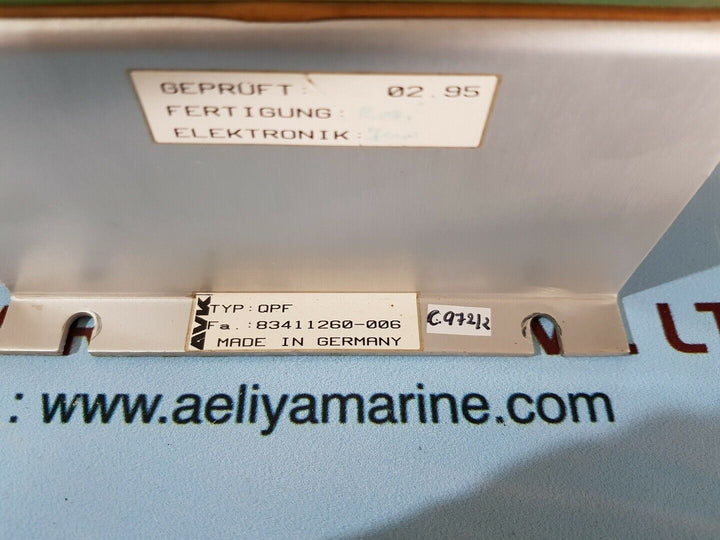 AVK qpf blind power regulator