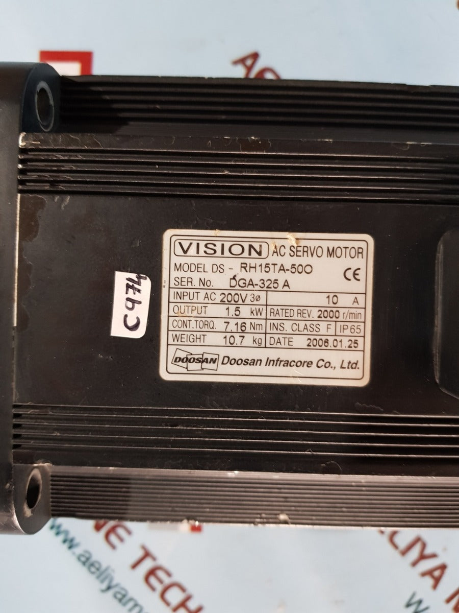doosan vision ds-rh15ta-50o ac servo motor ac 200v