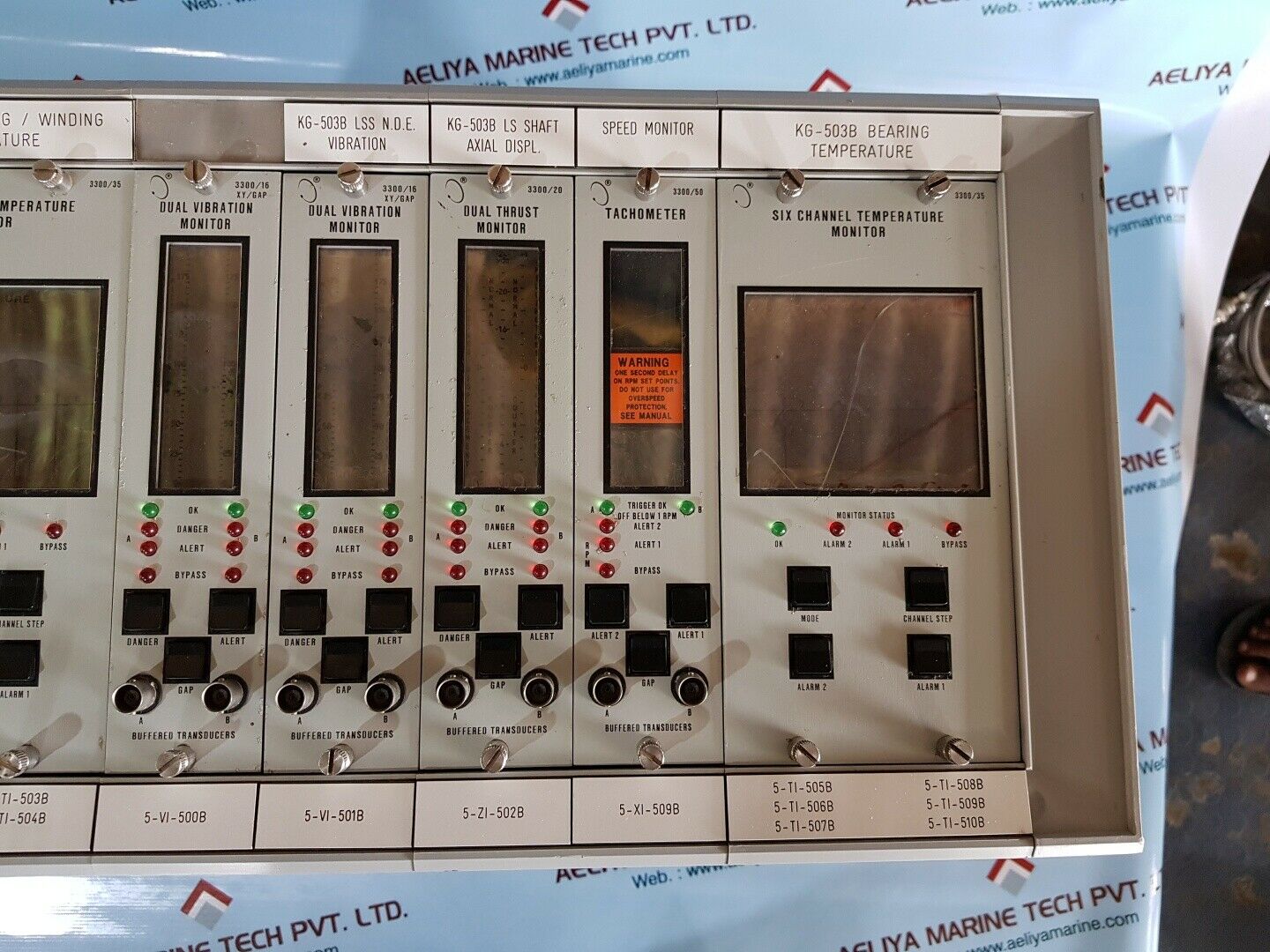 Bently Nevada 3300 System Rack Six Channel Temperature Monitor