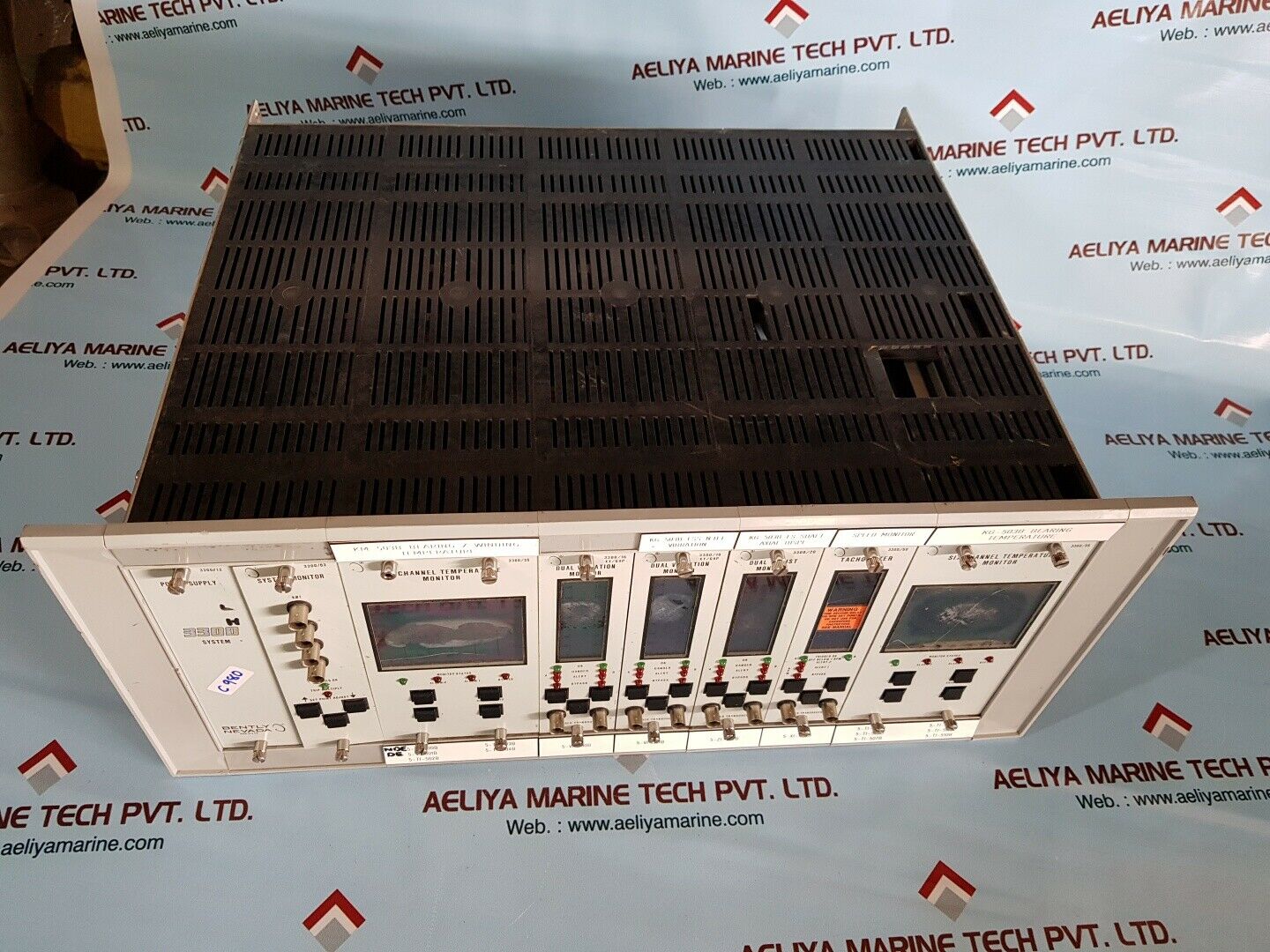 Bently Nevada 3300 System Rack Six Channel Temperature Monitor