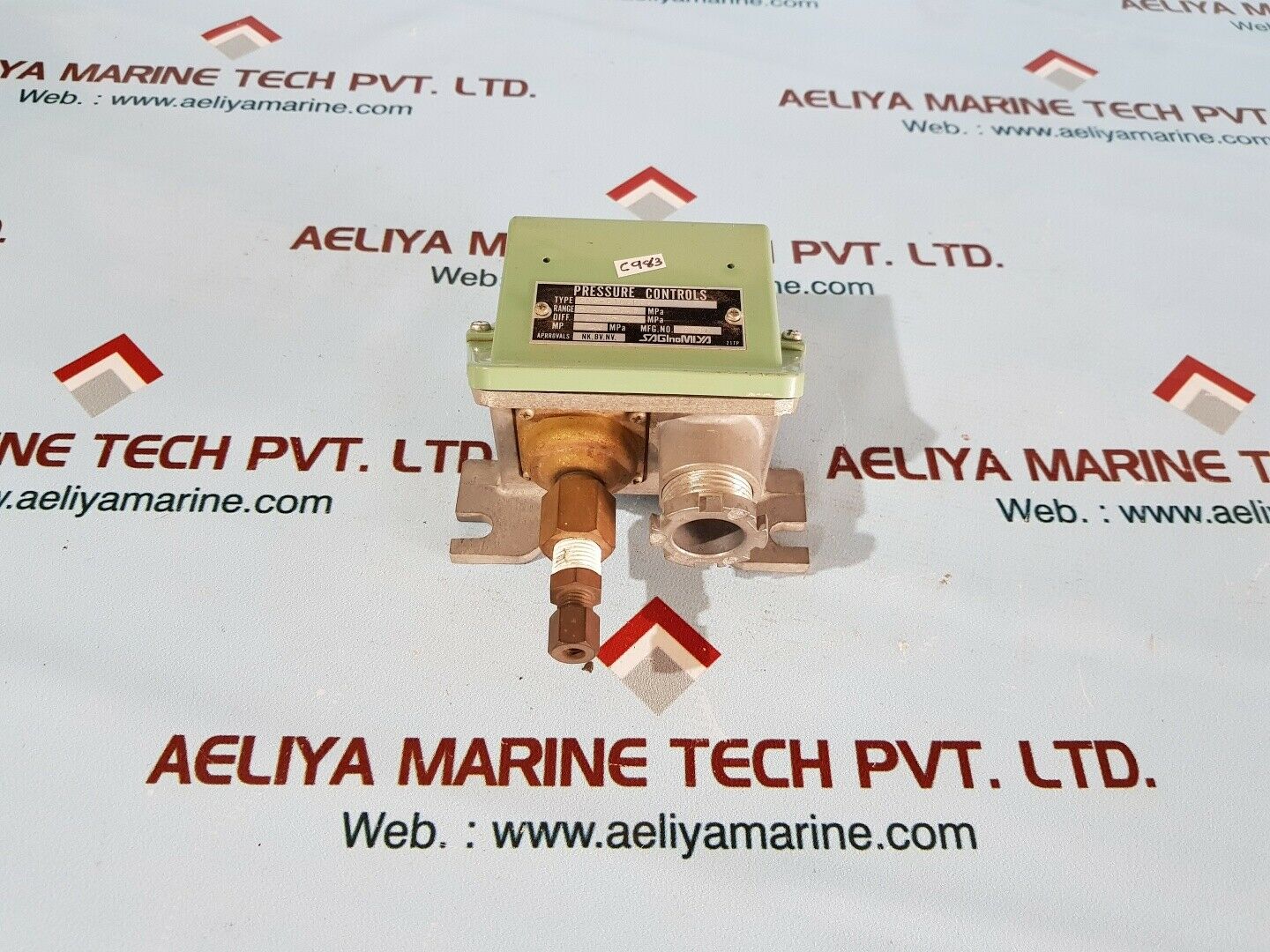 Saginomiya sns-c106pgq pressure controls range: 0.60 ~ 0.6mpa