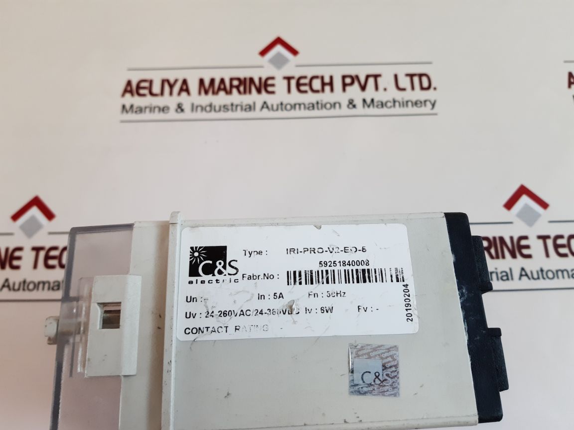 C&S Electric Iri-pro Eo Protection Relay Iri-pro-v2-eo-5