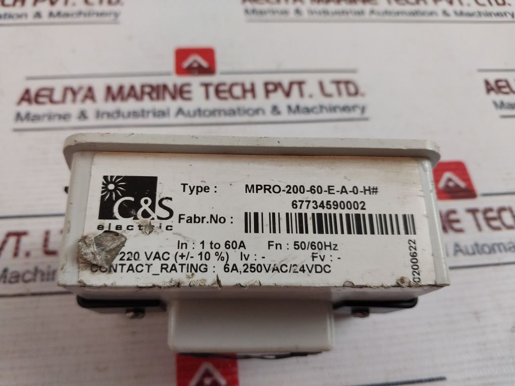 C&S Electric Mpro-200-60-e-a-0-h Display Module 220Vac 50/60Hz