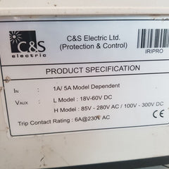 C&S Iri-pro Eo Current Protection Relay Iripro-v3-eo-h-l-5-5
