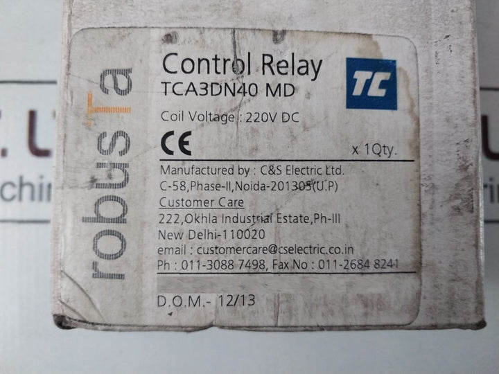 C&S Tca3Dn40 Control Relay Tca3Dn40 Md