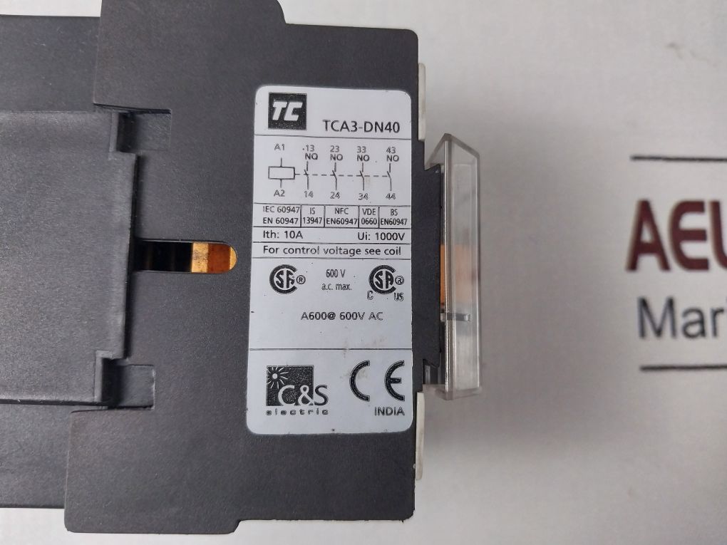 C&S Tca3Dn40 Control Relay Tca3Dn40 Md