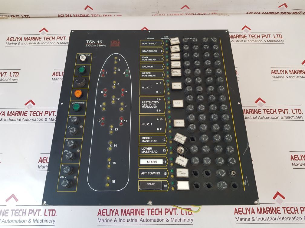 C&T Elmech Tsn 16-230/230 Navigation Lights Board 230V 50/60Hz
