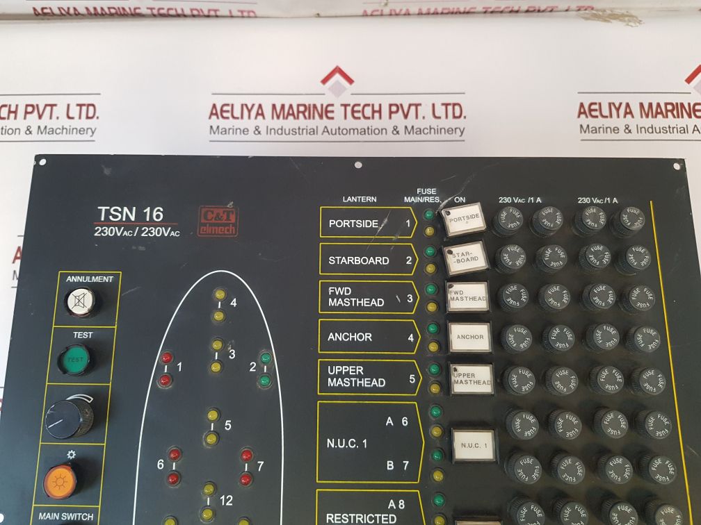 C&T Elmech Tsn 16-230/230 Navigation Lights Board 230V 50/60Hz